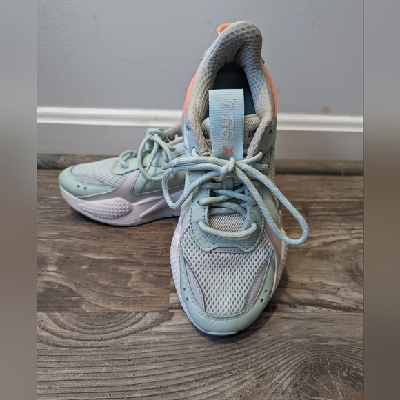 Puma Shoes - Puma RS-X women's running athletic shoes mint green pink Sz 7‎